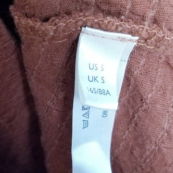 FREE PEOPLE FP BEACH Ruched Pullover Mini Dress OB1239956 Brown - Size Small - Picture 7 of 8